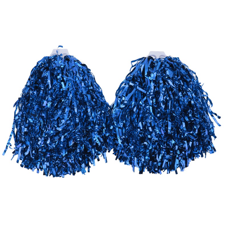 2PCS Cheerleading Pom Poms with Hard Handle Handheld Party Shakers