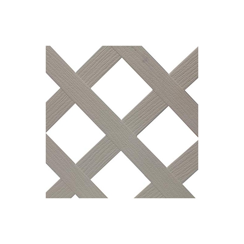 White Plastic Lattice Fence (48 in.) for Use with Fanta-Sea