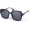 styleBREAKER 09020140 Women's Butterfly Sunglasses with Large Rectangular Polycarbonate Lenses