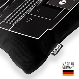 VOID Adventure of Link Cushion Cover Polyester Waterproof Outdoor Indoor Classic Gamer Switch SNES 8-Bit, Colour: Black, Cushion Size: 60 x 60 cm