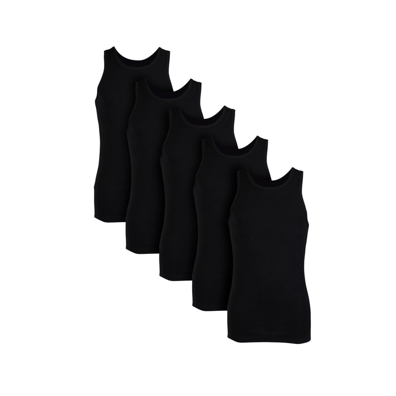 Basic Treasure Pack of 5/6 Men's 100% Cotton Tank Top,