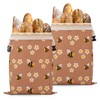 2 Packs Reusable Cotton Beeswax Bread Bags with Bee and