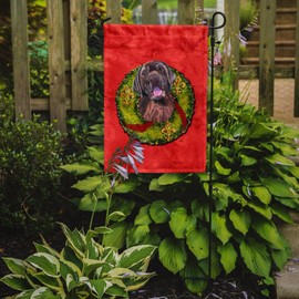 Caroline's Treasures SC9107GF Labrador Christmas Wreath Garden Flag Mailbox Flag Decorative Yard Flag Banner Outside Patio Artwork Yard Flower Beds, Garden Size, Multicolor