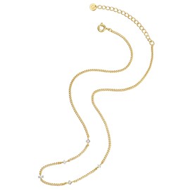 Glanzstücke München Female 925/- Sterling Silver Zirconia Curb Chain