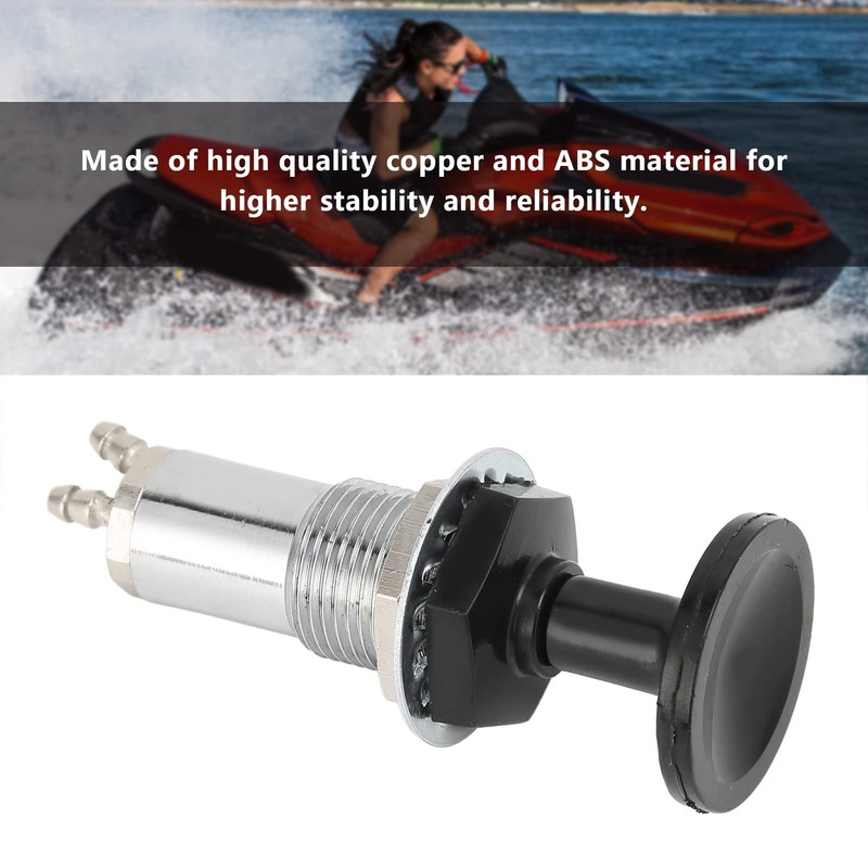 ATV Fuel Plunger Pump, Fuel Primer Copper ABS Heat Resistant