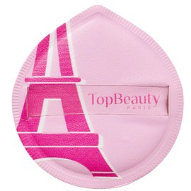 Topbeauty Paris Large Makeup Puff - Soft Powder Sponge for Loose and Cosmetic Foundation - 1 Count - Reusable Pink Pad - Face Cleaning - Body Undereye Beauty Stylish Makeup Tools