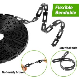 UCandy 29 FT Plastic Chain Lock Tree Tie, 1/2" Wide Adjustable Tree Support Straps for Staking Flexible Reusable Cable Plant Tree Ties for Leaning Tree Garden Accessories