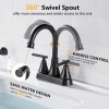 Fransiton Bathroom Sink Faucet 4 Inch 2 Handle Centerset Oil