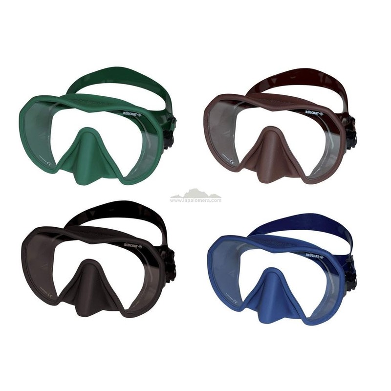 Beuchat Maxlux S Diving Mask for Narrow Face Shapes, Colour: