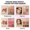 Makeup Palette,Eyeshadow & Highlighter & Blush & Contouring,4-Layer Book-Style Foldable