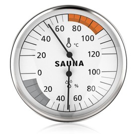 Tomedeks 2-in-1 Sauna Thermometer Hygrometer Especially Precise Sauna Thermometer Automatic Calibration Hygrometer Thermometer Sauna