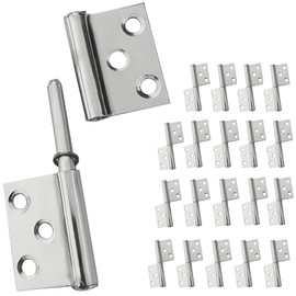 Hardbase Hardware Hinge, Flag Hinge, Stainless Steel Hinge, 360 Degree Rotation, Can Be Inserted and Removed, Easy to Separate Door and Door Frame (0.04 inch (2.5 inch Thickness: 0.04 inch (1 mm),