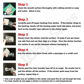 SVT Ford SVT 6-Sticker Raptor Cobra Focus Vinyl Decal Set Sheet (RACING RED)