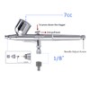 SAGUD Airbrush Kit 0.3mm Dual-Action Air Brush Gun with Extra