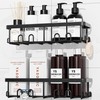 YASONIC Shower Caddy Adhesive, Rustproof Shower Organizer, Wall Shower Rack