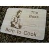 Bruce Springsteen The Boss Born to Cook Gift Wooden Chopping