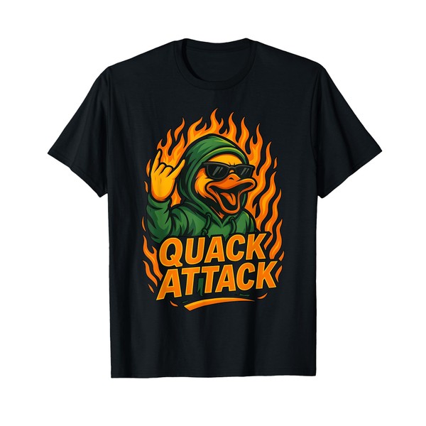 Quack Attack Funny Duck Animal Graphic Gift For Men Women