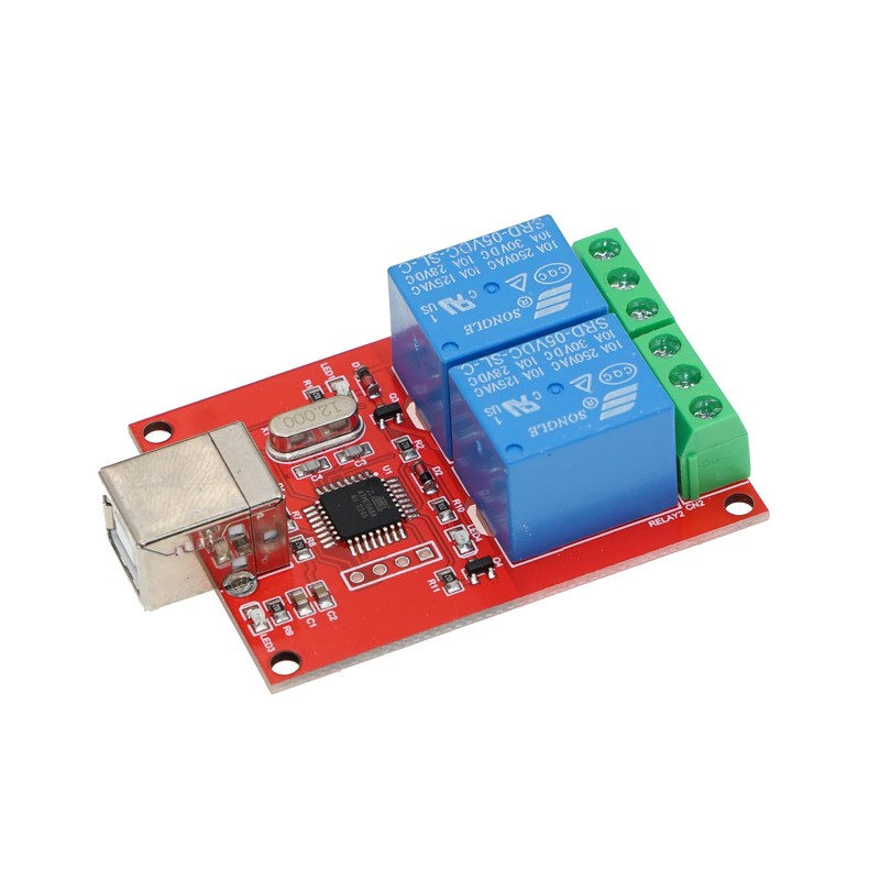 2 Channel 5V USB Relay Module Computer Control Switch Drive