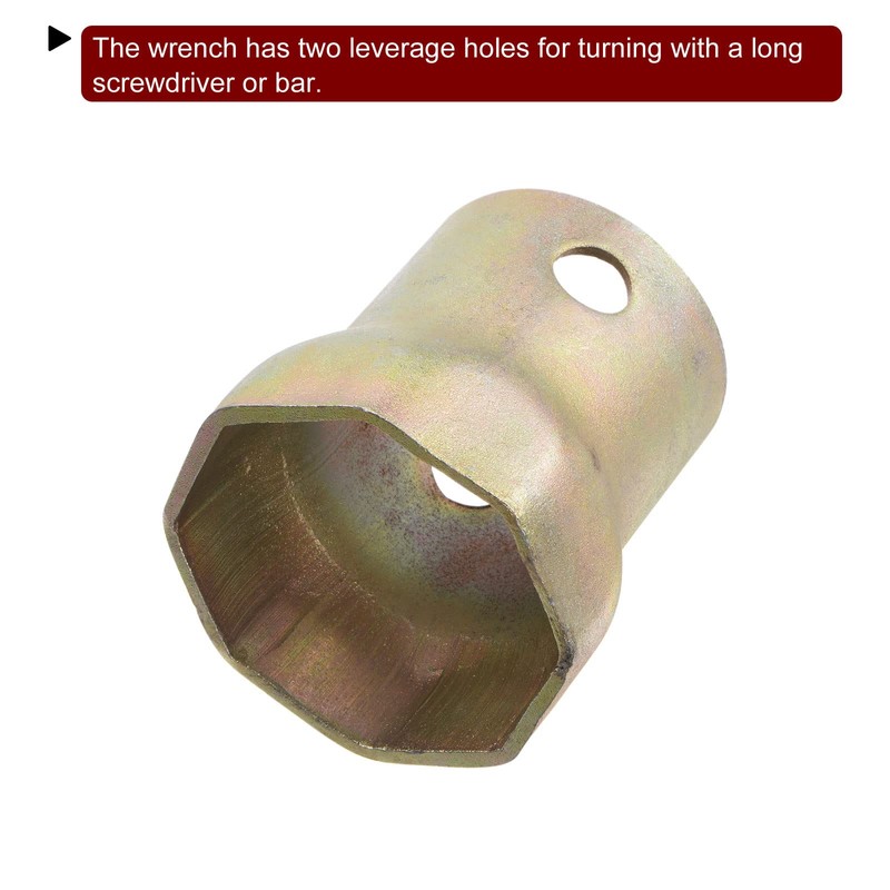 sourcing map Spindle Nut Socket 83mm 8 Point Wheel Bearing