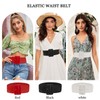 LJCZKA Women Wide Stretchy Belt Adjustable Vintage Elastic Waist Belt