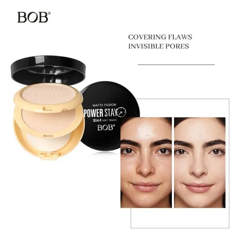 Polvo Compacto Power Stay 2 En 1, Control De Aceite