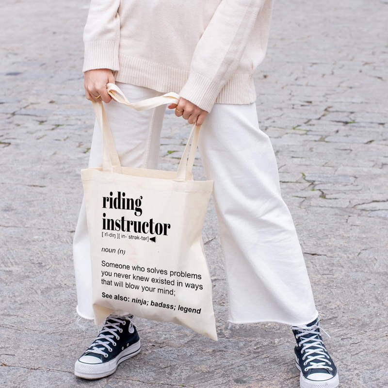 FOTAP Horse Trainer Gift Riding Instructor Tote Bag Riding Instructor