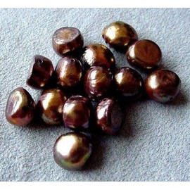 PremiumBead 14 Copper Cocoa Nuggety FW Pearls 4470