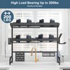 Babosas Over The Sink Dish Drying Rack,3 Tier Adjustable Length