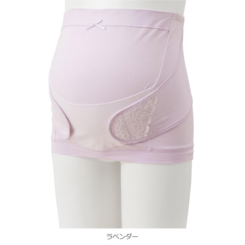 Inujirushi Honpo HB8190 Rakuchin Pregnancy Belt Lavender M