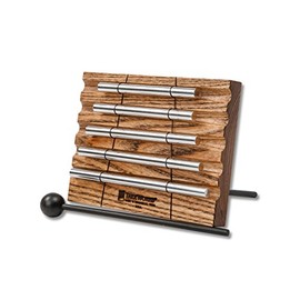 Treeworks Chimes Energy Chime with Mallet for Meditation, Sound Healing or Yoga, 5 Notes –– Made in U.S.A. –– Long Resonance with Brilliant Tone, Solid Tennessee Hardwood Mantle (TRE430)