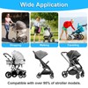 TeqHome Universal Stroller Board with Detachable Seat, 2-in-1 Buggy Board