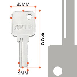 Bwintech Dimple Key Blank Suitable for Bwintech Brand 60 mm Cylinder Lock Only Pack of 5