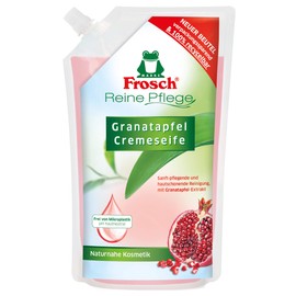 Frosch Reine Pflege Granatapfel Cremeseife, pflegende Handseife zur sanften und hygienischen Reinigung, Nachfüllbeutel, 500 ml, 1er Pack (1 x 500 ml)