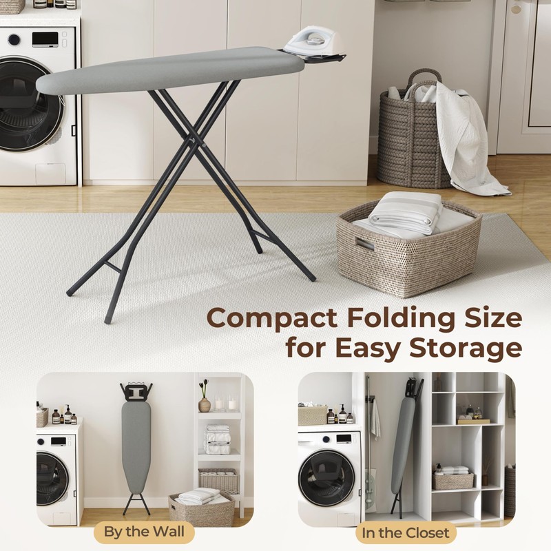 Yaheetech Foldable Ironing Board, Heavy Duty Iron Board with 9