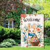 Welcome Easter Garden Flag Seasonal Garden Flags Easter egg bunny