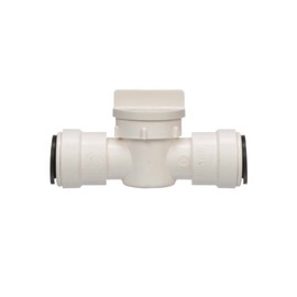 Watts 3539-10 AquaLock Plastic Series, 1/2" CTS x 1/2" CTS Off-White Lead-Free Polysulfone Type 39 Straight In-line Valve, O-Ring, Quick Push-to-Connect Design, Tool-Free Installation