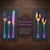 X-Haoware 40-Piece Colorful Stainless Steel Flatware Set for 8, Rainbow