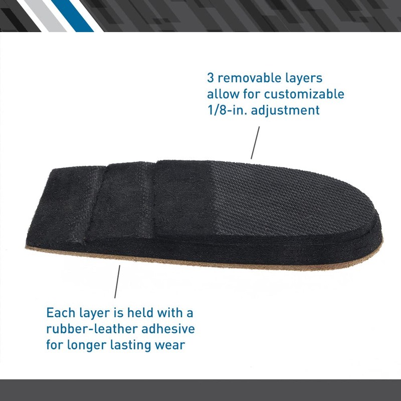 BodyMed Heel Lift, Medium, 2 Lift/Pack – Non-Slip, Adjustable Orthopedic