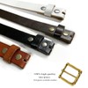 Men's Solid Brass Roller Buckle Genuine Full Grain Leather Belt