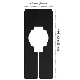 PINGEUI 60 PCS Plastic Closet Rack Dividers, Rectangle Clothes Hanger Dividers with Three Writable Black Clothing Dividers for Wardrobe Sorting Clothing Brand, Size, Color