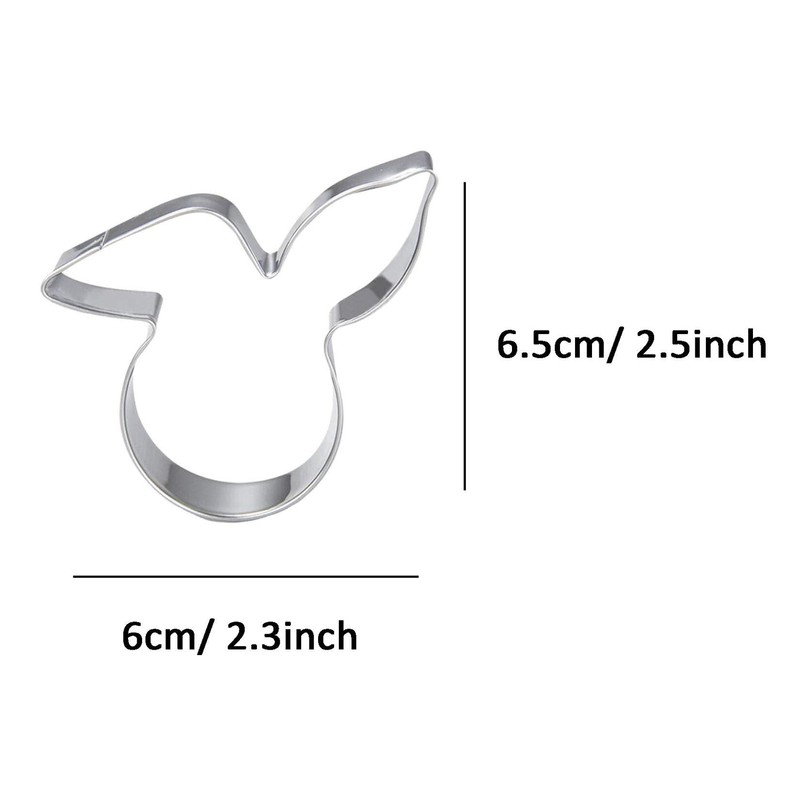 WJSYSHOP Rabbit Hare Bunny Head Cookie Cutter