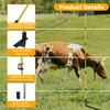 Toriexon Fiberglass Fence Posts 50" - 10 PCS, Electric Fence