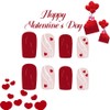 Valentine's Day Press on Nails Short Square - Valentine's Day