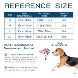 Dog Baseball Cap - Baseball Cap Adjustable Sun Protection - Hat Dog Cap with Ear Holes - Dog Sun Hat Used for Sun Protection - Dog Hat Suitable for Small, Medium and Large Dogs (S, Pink)