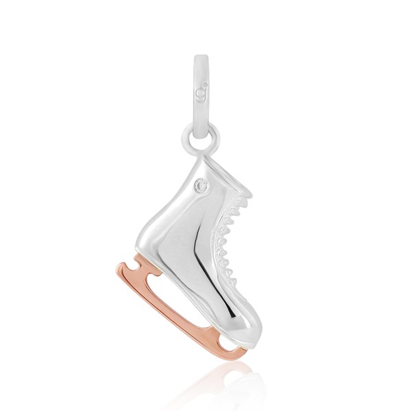 Gemma J Silver Ice Skate Charm- compatible with most popular