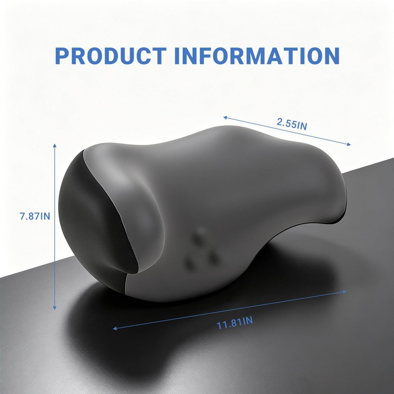 RURISUN U Shaped Pillow,Car Headrest Pillow, for Sleeping with Adjustable