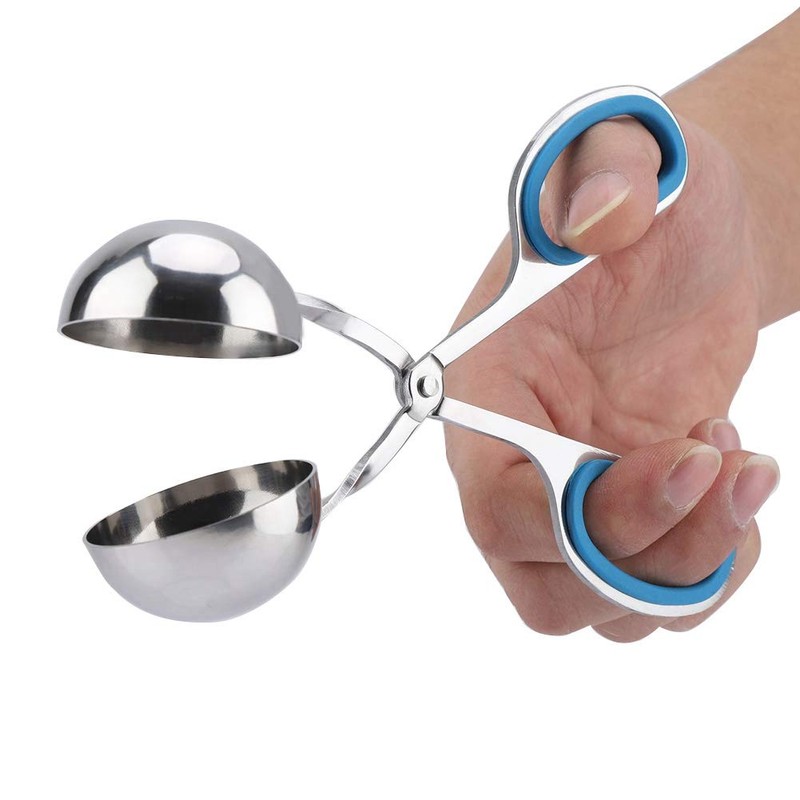 Meat Spoon Stainless Steel Dumpling Mold Non-Stick Ice Tongs Meatball