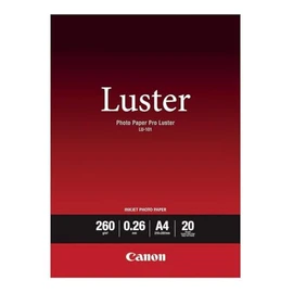 Canon A4 Pro Luster Photo Paper (Pack of 20), White