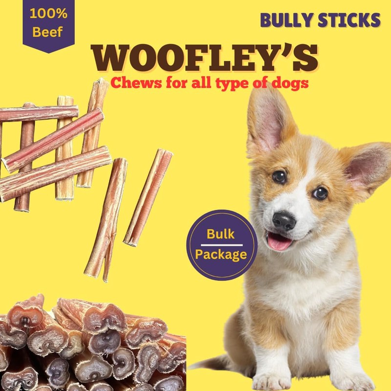 Woofley's 4-5" Bulk Regular Bully Sticks - (20 Count) -