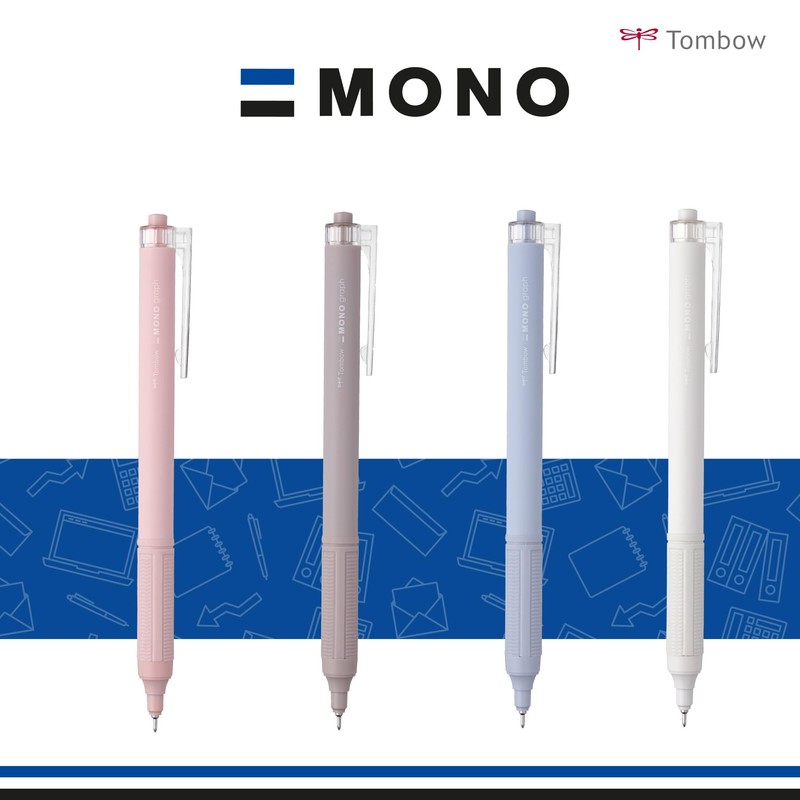Tombow Ballpoint Pen MONO Graph Lite Smokey Pink, Precise Needle